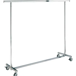 DecoWoerner Percheros>Perchero Con Ruedas Plegable, Altura Fija 150 Cm