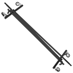 DecoWoerner Percheros>Perchero Con Ruedas Plegable Antracita, Altura Ajustable