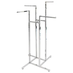 DecoWoerner Percheros>Perchero De 4 Brazos Cromado 172 Cm