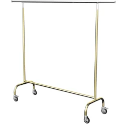 DecoWoerner Percheros>Perchero Rodante MASSIVE Regulable En Altura 150-220 Cm