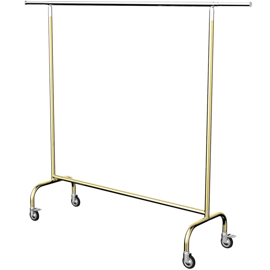 DecoWoerner Percheros>Perchero Rodante MASSIVE Regulable En Altura 150-220 Cm