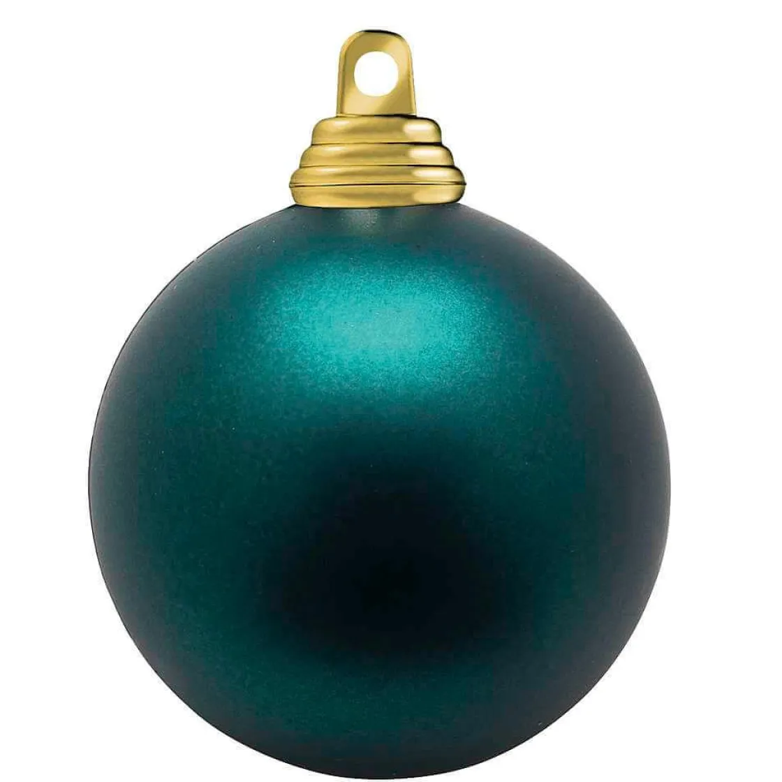 DecoWoerner Bolas De Navidad>Petróleo, Adorno Navideño Mate De Plástico Ignífugo, 20 Cm Ø - Por Unidad