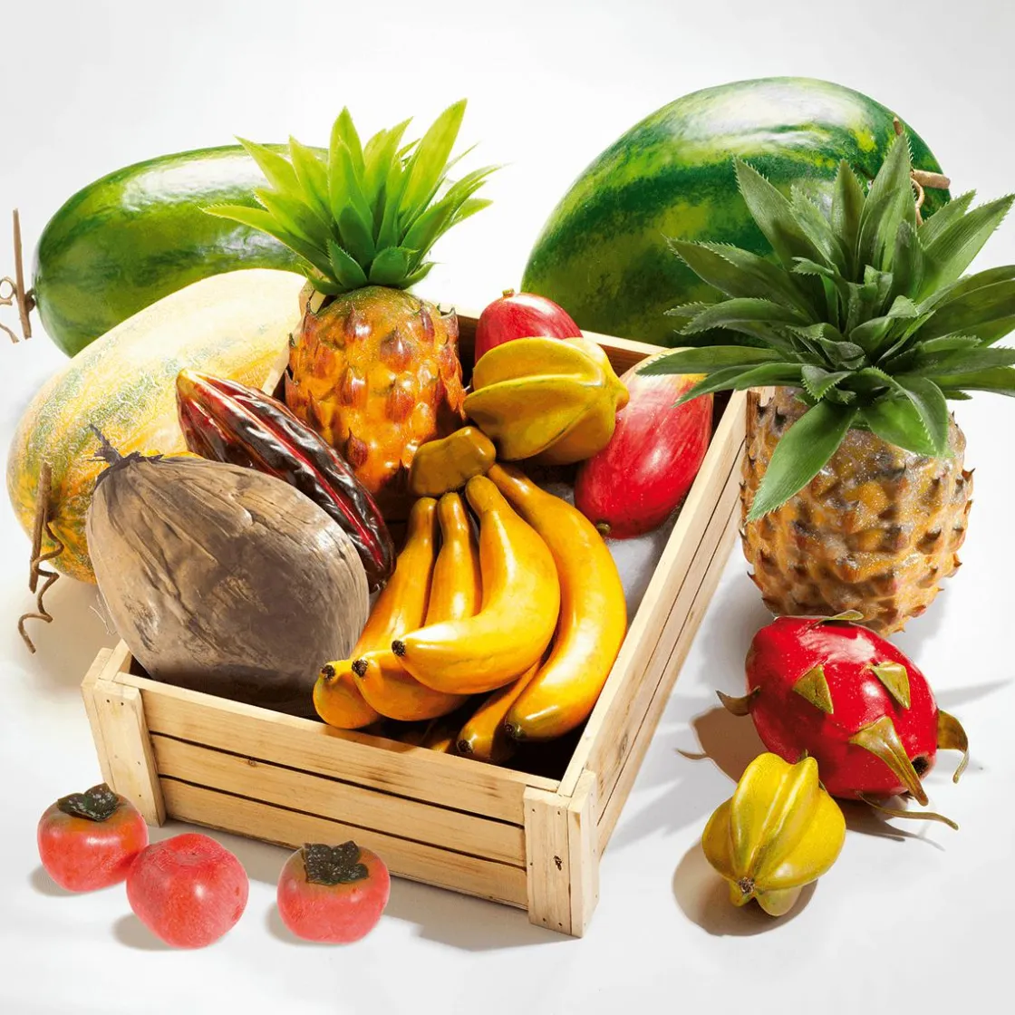 DecoWoerner Frutas>Piña Alimento De Imitación 21 Cm