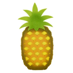 DecoWoerner Decoración De Verano>Piña Decorativa De Fieltro Sobre Base De Madera 35 Cm
