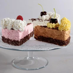 DecoWoerner Pan Y Pastel>Piezas De Tarta De Frambuesa, Juego De 2 Food Dummies 12 Cm
