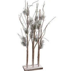 DecoWoerner Árboles Artificiales|Figuras De Navidad>Pino Con Ramas De Luz LED, LED Cálido, 90 Cm