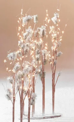 DecoWoerner Árboles Artificiales|Figuras De Navidad>Pino Con Ramas De Luz LED, LED Cálido, 90 Cm
