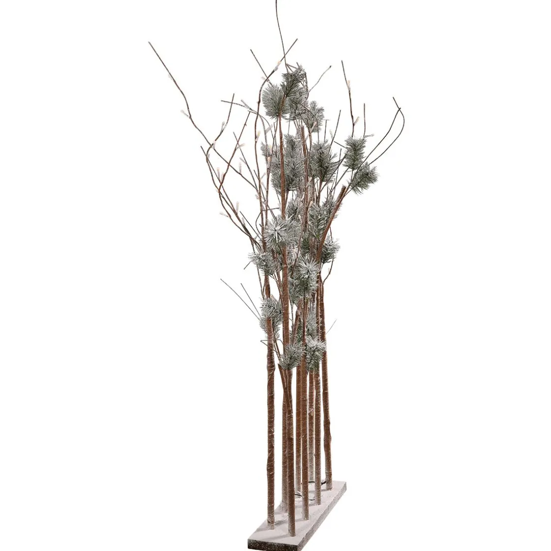 DecoWoerner Decoración De Invierno|Árboles Artificiales>Pino Con Ramas De Luz LED, LED Cálido, 130 Cm