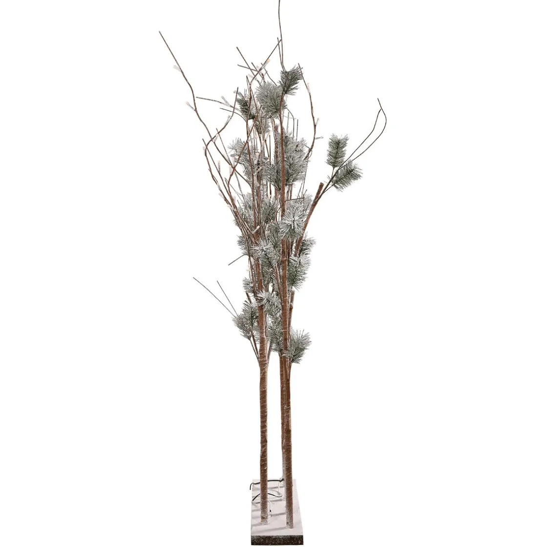 DecoWoerner Decoración De Invierno|Árboles Artificiales>Pino Con Ramas De Luz LED, LED Cálido, 130 Cm