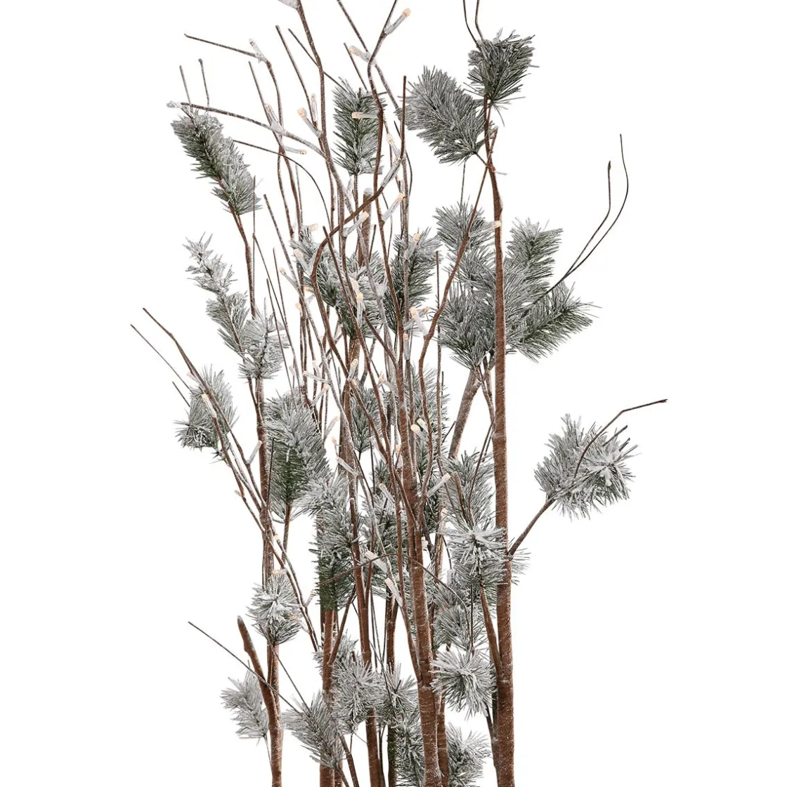 DecoWoerner Decoración De Invierno|Árboles Artificiales>Pino Con Ramas De Luz LED, LED Cálido, 130 Cm