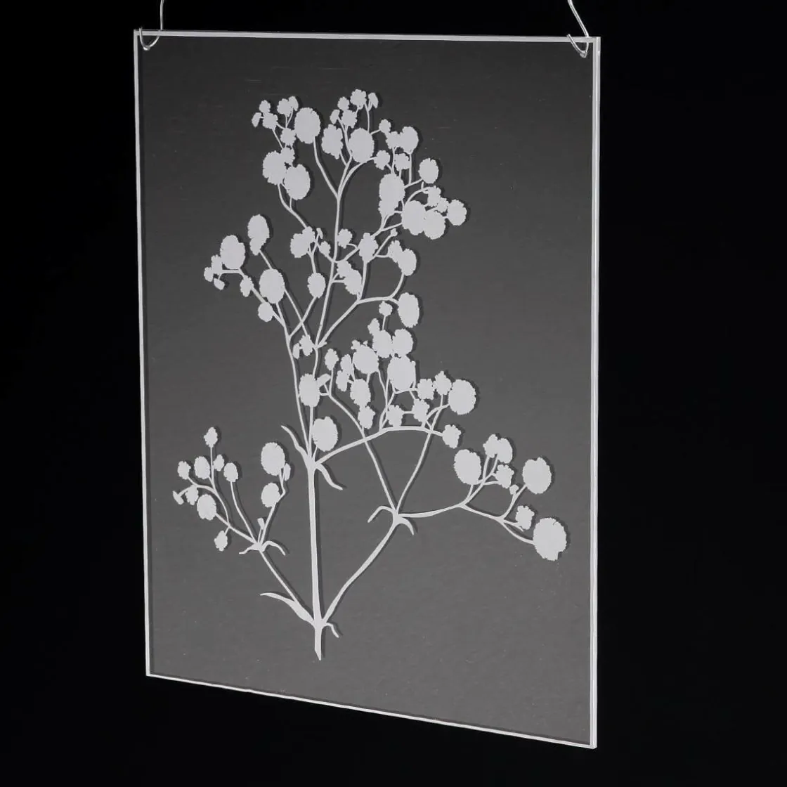 DecoWoerner Decoración De Verano|Decoración De Primavera>Pintura Acrílica "Gypsophila" 35 X 45 Cm