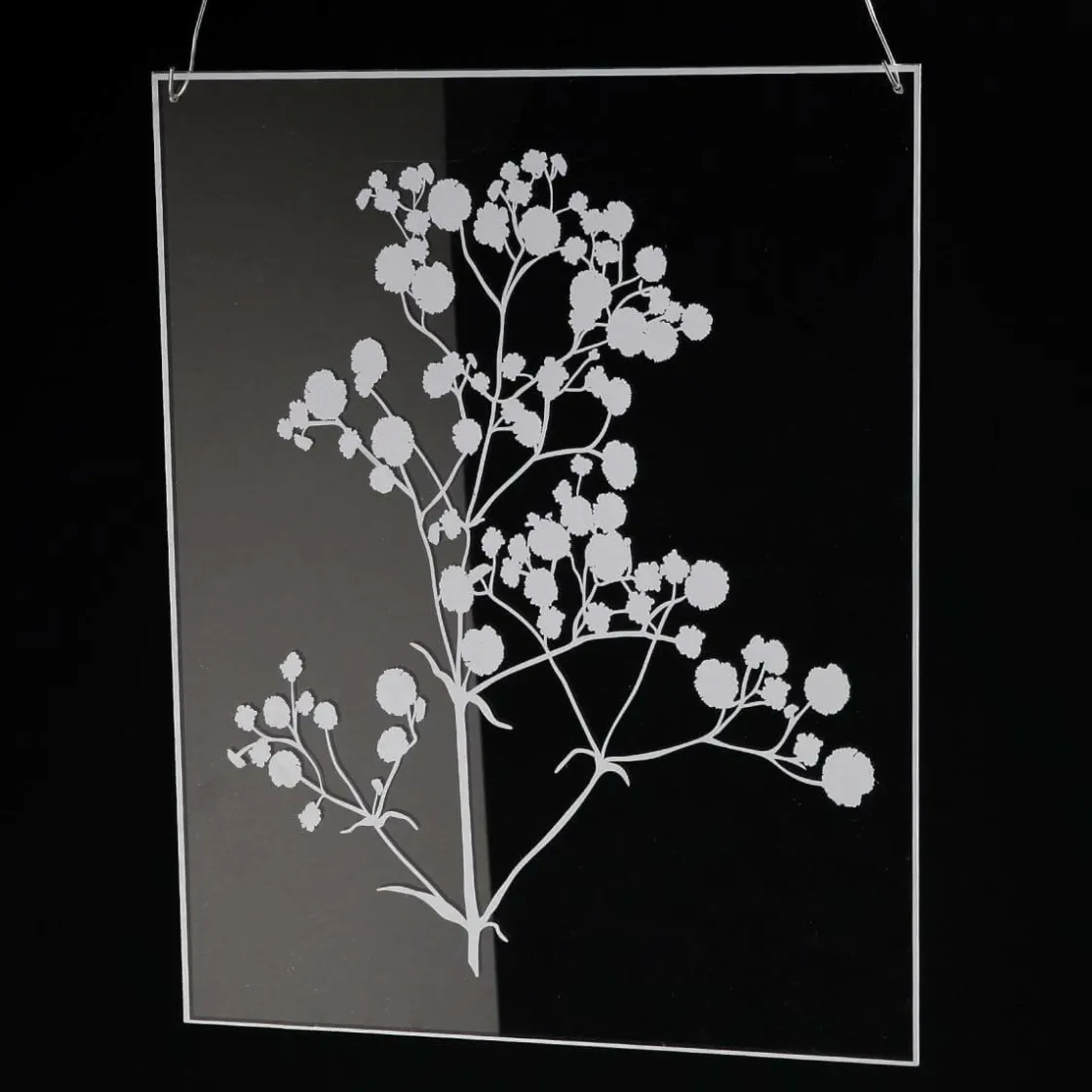 DecoWoerner Decoración De Verano|Decoración De Primavera>Pintura Acrílica "Gypsophila" 35 X 45 Cm
