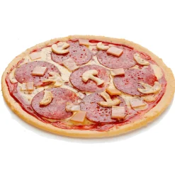 DecoWoerner Platos Y Comida Rápida>Pizza Speciale Con Salami, Jamón Y Champiñones Comida Fake 25 Cm Ø
