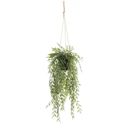 DecoWoerner Plantas Colgantes>Planta Artificial Ampolla De Bambú Colgante 20 X 50 Cm