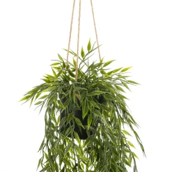 DecoWoerner Plantas Colgantes>Planta Artificial Ampolla De Bambú Colgante 20 X 50 Cm