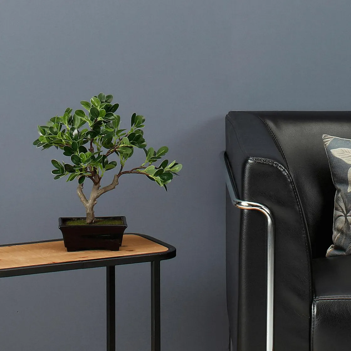 DecoWoerner Plantas De Interior>Planta Artificial Bonsái Hoja De Centavo En Maceta 28 X 11 X 34 Cm (ancho X Largo X Alto)