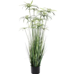 DecoWoerner Hierba Decorativa>Planta Artificial De Papiro En Maceta De 90 Cm