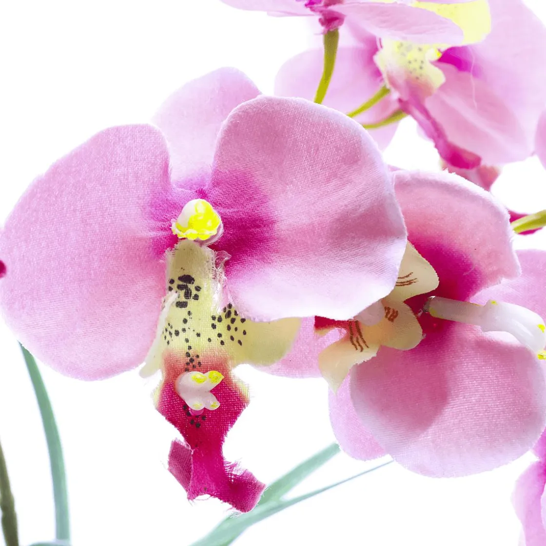 DecoWoerner Plantas De Interior|Flores Artificiales>Planta Artificial Orquídea En Maceta , 28 Cm