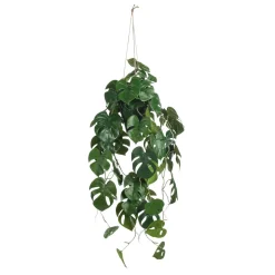 DecoWoerner Plantas Colgantes>Planta Colgante Artificial Monstera En Maceta 106 Cm