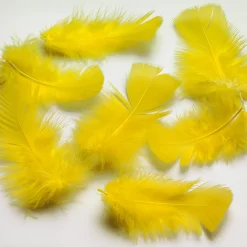 DecoWoerner Decoración Dispersa|Decoración De Pascua>Plumas Decorativas Amarillas, 20 G