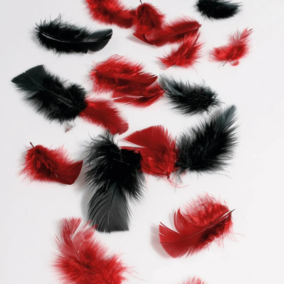 DecoWoerner Decoración Dispersa>Plumas Decorativas Negras, 20 G