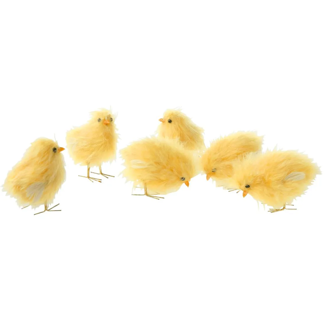 DecoWoerner Decoración De Animales|Decoración De Pascua>Pollitos Decorativos, 9 Cm, 6 Piezas