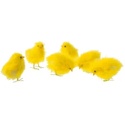 DecoWoerner Decoración De Animales|Decoración De Pascua>Pollitos Decorativos, 9 Cm, 6 Piezas