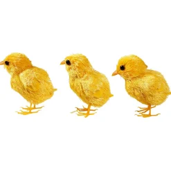 DecoWoerner Decoración De Animales|Decoración De Pascua>Pollitos Decorativos 3 Piezas 7 Cm