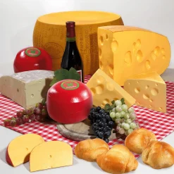 DecoWoerner Queso Y Huevos>Queso Parmesano / Parmigiano Reggiano Rueda De Queso Maniquí De Alimentos