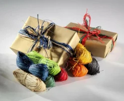 DecoWoerner Cintas De Regalo|Decoración De Otoño>Rafia, Natural