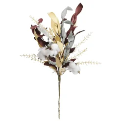 DecoWoerner Decoración De Otoño|Ramas Y Ramitas>Rama Artificial "Cotton Flower Grass Mix" 25 X 58 Cm