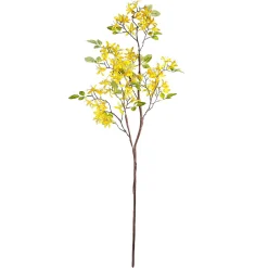 DecoWoerner Decoración De Pascua|Decoración De Primavera>Rama Artificial De Forsythia Amarilla, 95 Cm