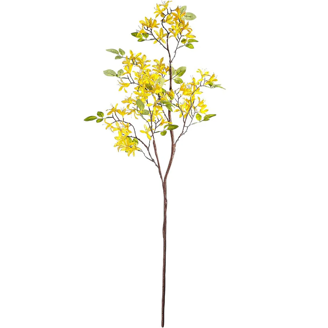 DecoWoerner Decoración De Pascua|Decoración De Primavera>Rama Artificial De Forsythia Amarilla, 95 Cm