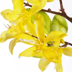 DecoWoerner Decoración De Pascua|Decoración De Primavera>Rama Artificial De Forsythia Amarilla, 95 Cm
