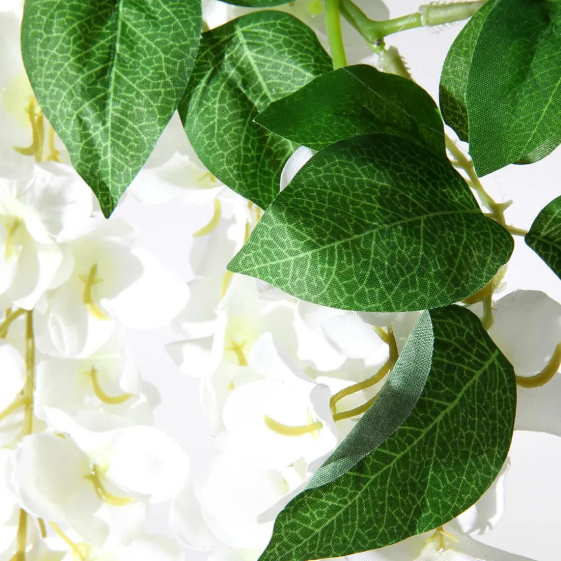 DecoWoerner Ramas Y Ramitas>Rama Artificial De Hortensias Blanca, 170 Cm
