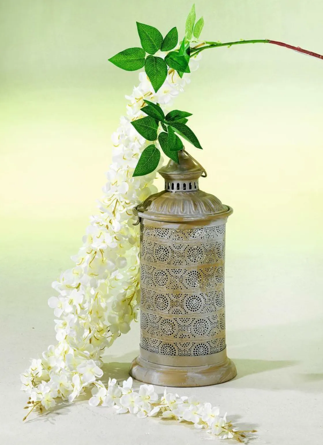 DecoWoerner Ramas Y Ramitas>Rama Artificial De Hortensias Blanca, 170 Cm