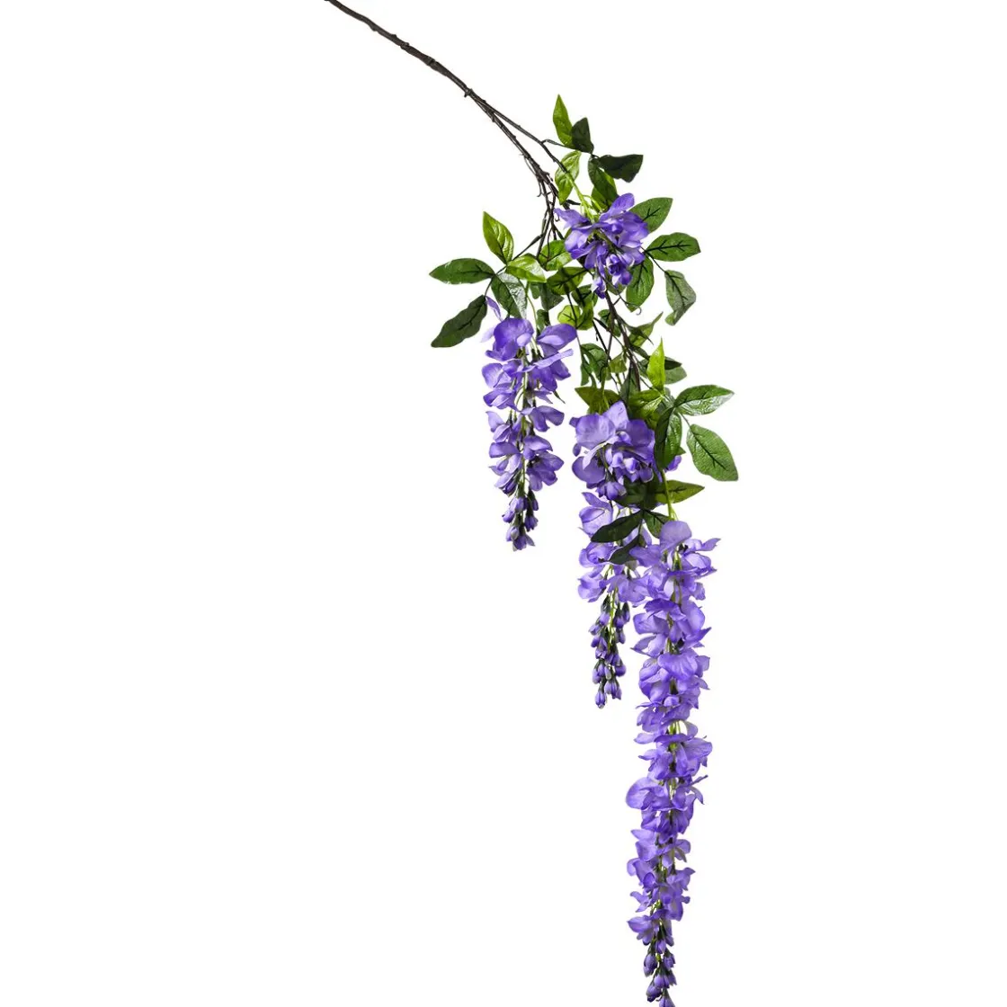 DecoWoerner Decoración De Primavera|Ramas Y Ramitas>Rama Artificial Wisteria Laburnum, 140 Cm, Violeta