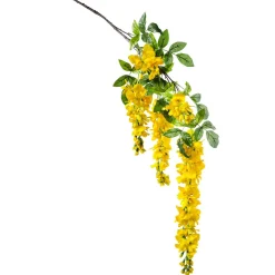 DecoWoerner Ramas Y Ramitas|Decoración De Primavera>Rama Artificial Wisteria Laburnum, 140 Cm,