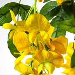 DecoWoerner Ramas Y Ramitas|Decoración De Primavera>Rama Artificial Wisteria Laburnum, 140 Cm,