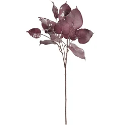 DecoWoerner Decoración De Otoño>Rama Con Fronda Artificial 60 Cm Burdeos