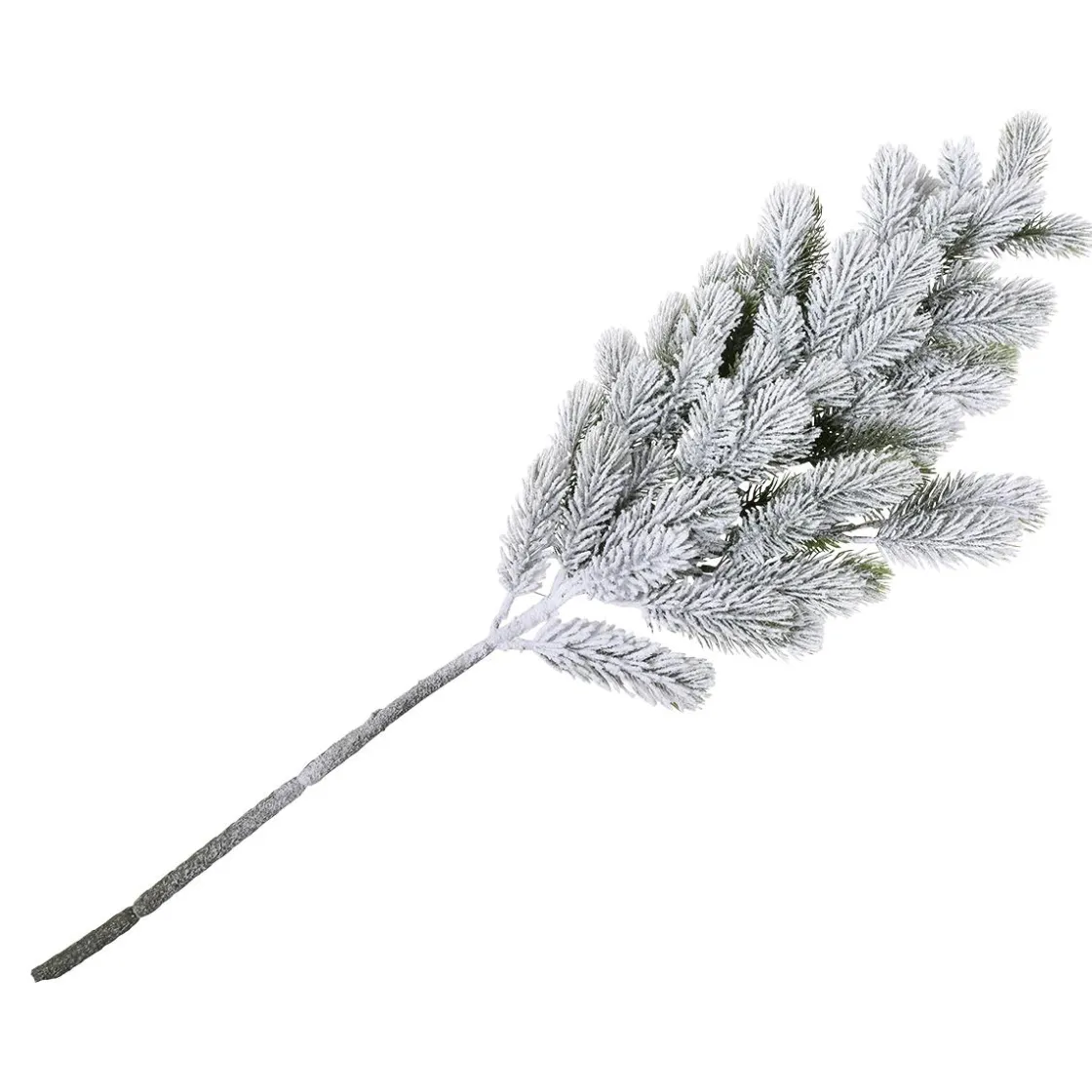 DecoWoerner Ramas Y Ramitas|Árboles De Mesa Y Ramas De Abeto>Rama De Abeto Artificial Con Nieve, Longitud 110 Cm