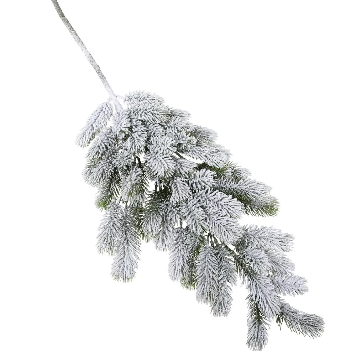 DecoWoerner Ramas Y Ramitas|Árboles De Mesa Y Ramas De Abeto>Rama De Abeto Artificial Con Nieve, Longitud 110 Cm