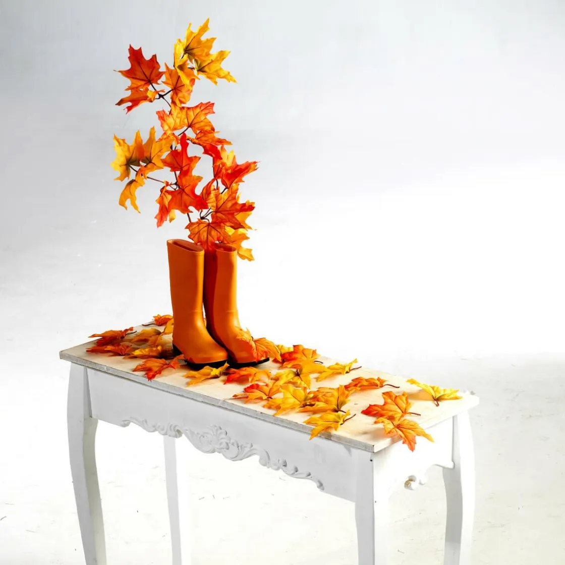 DecoWoerner Decoración De Otoño|Ramas Y Ramitas>Rama De Arce Artificial Ada, Longitud 80 Cm