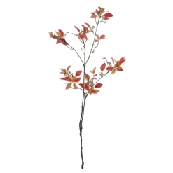 DecoWoerner Decoración De Otoño|Ramas Y Ramitas>Rama De Follaje Otoñal Con Bayas 114 Cm
