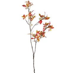 DecoWoerner Decoración De Otoño|Ramas Y Ramitas>Rama De Follaje Otoñal Con Bayas 114 Cm