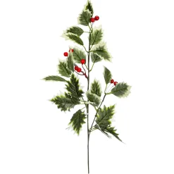 DecoWoerner Decoración De Otoño|Ramas Y Ramitas>Rama De Ilex Con Bayas 47 Cm Juego De 2