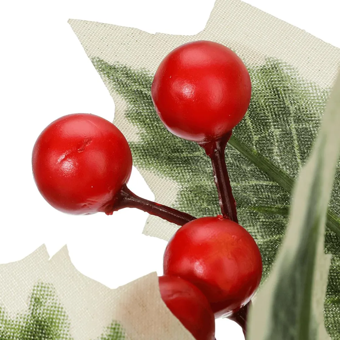 DecoWoerner Decoración De Otoño|Ramas Y Ramitas>Rama De Ilex Con Bayas 47 Cm Juego De 2