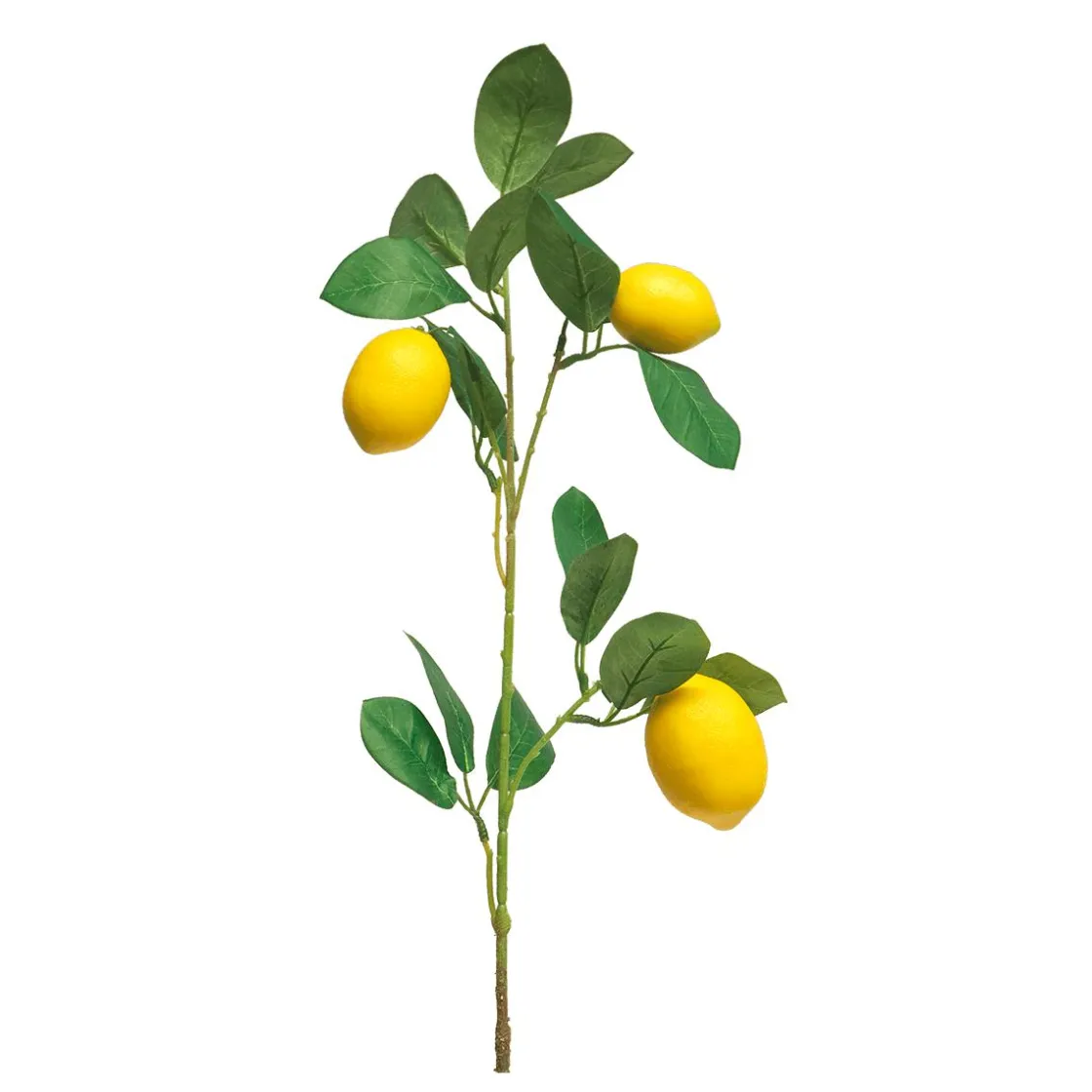 DecoWoerner Ramas Y Ramitas>Rama De Limón Artificial Con Limones 74 Cm