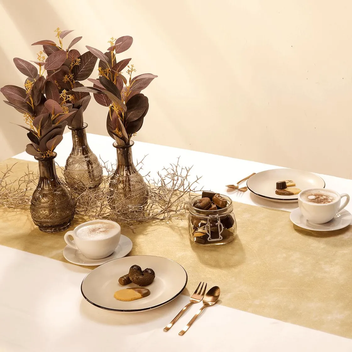 DecoWoerner Ramas Y Ramitas>Rama Decorativa De Eucalipto, 70 Cm De Largo