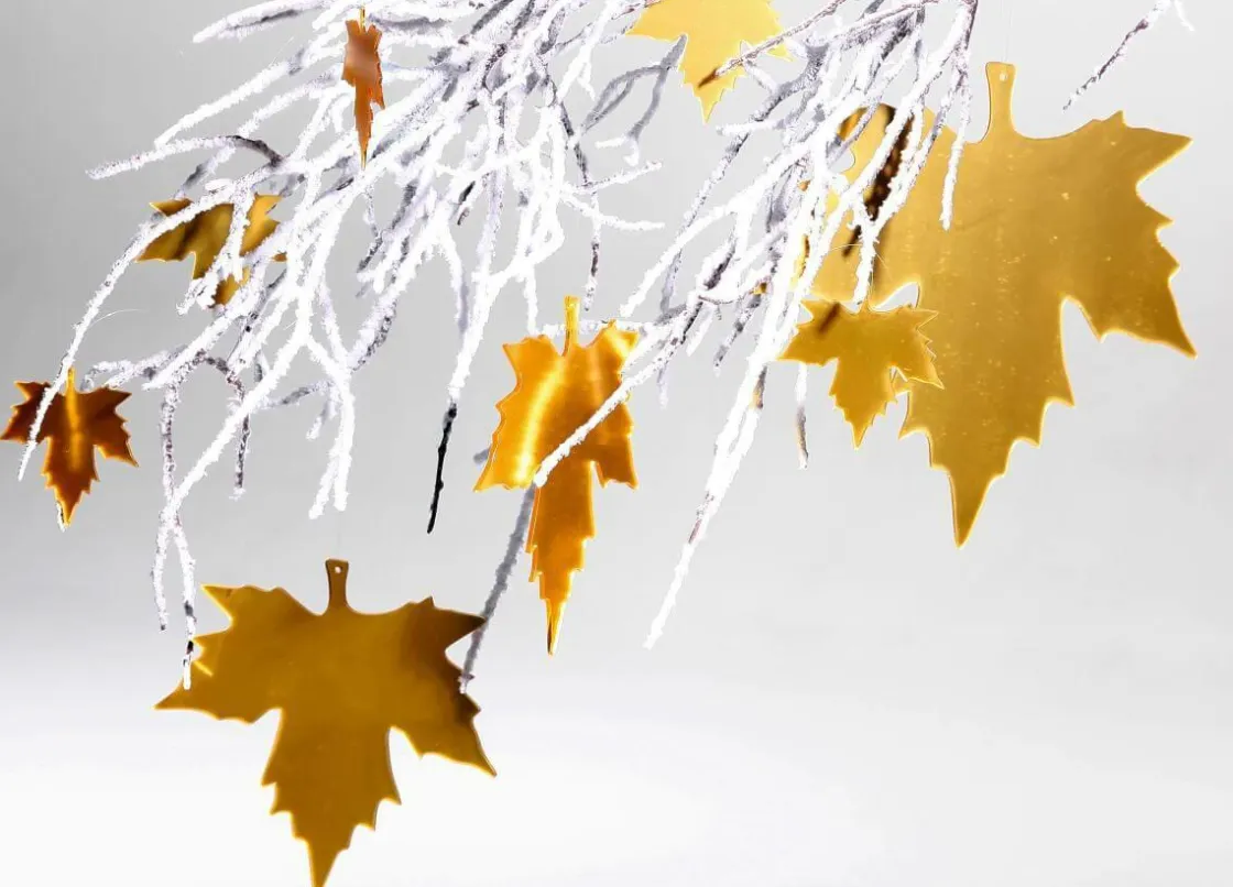 DecoWoerner Decoración De Invierno|Ramas Y Ramitas>Ramita Decorativa XL 175 Cm Con Copos